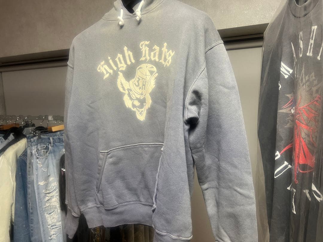 t*i様 WAREHOUSE ナス紺　パーカー　ハイハット ロゴ ヴィンテージ