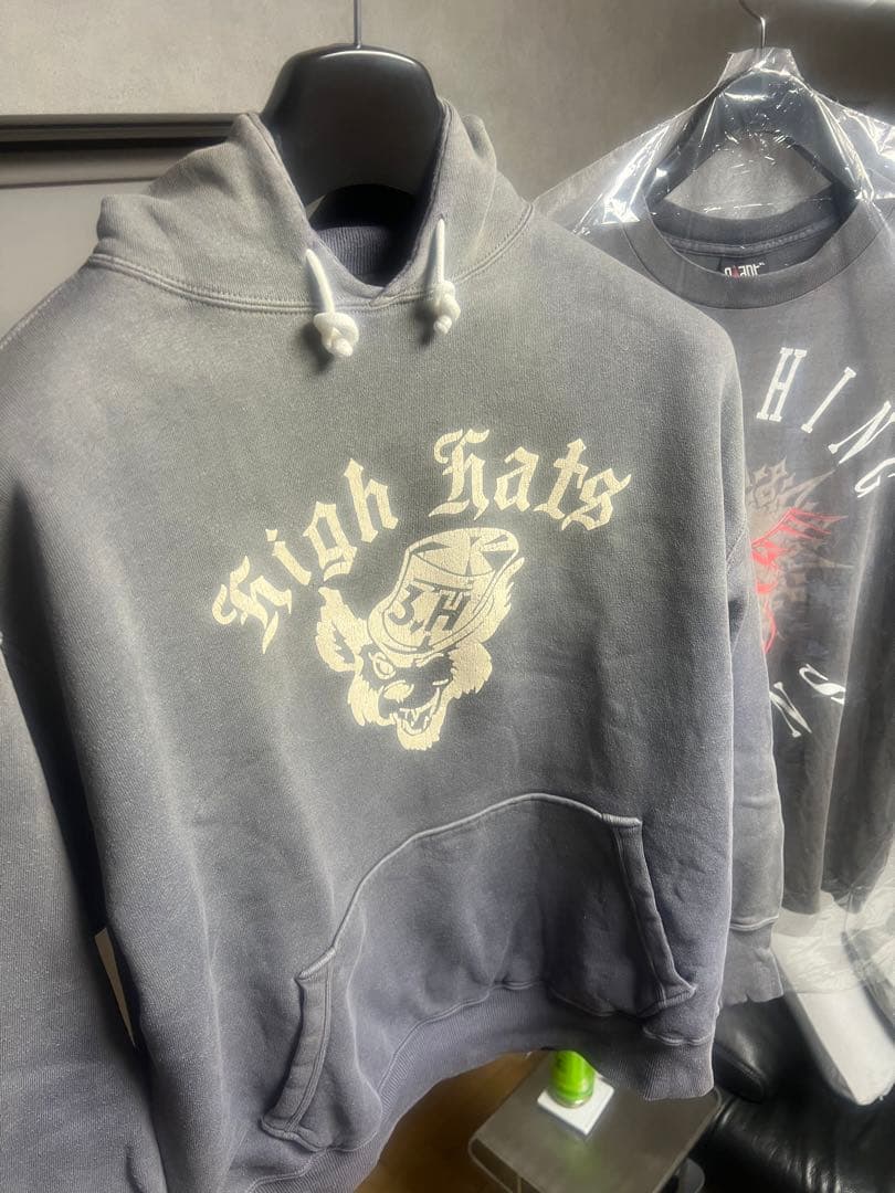 t*i様 WAREHOUSE ナス紺　パーカー　ハイハット ロゴ ヴィンテージ