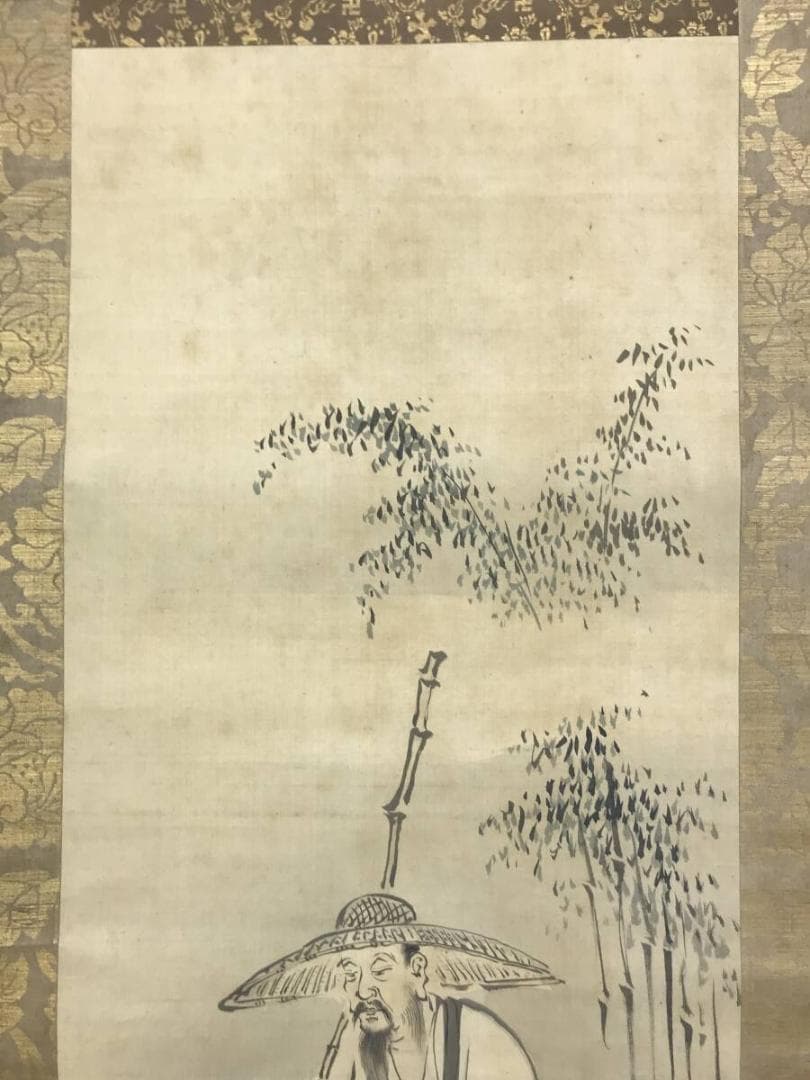 模写/狩野探幽/東方朔図/人物図/掛軸☆宝船☆AH-654 - メルカリ