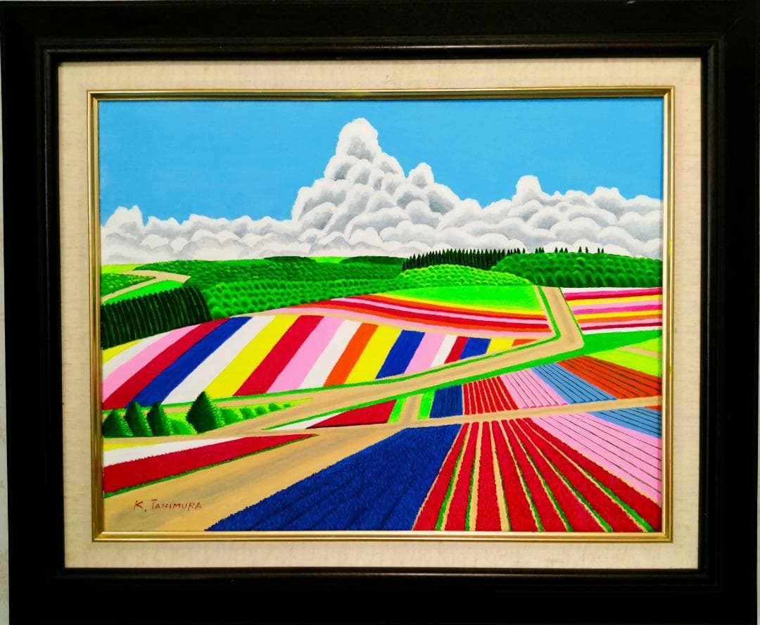 ☆美瑛・四季彩の丘・肉筆油彩画・F6キャンバス