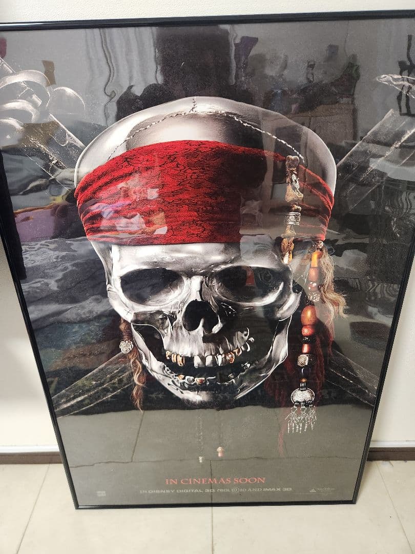 パイレーツ・オブ・カリビアン 最後の海賊 ポスター 映画館ポスター フレーム付き