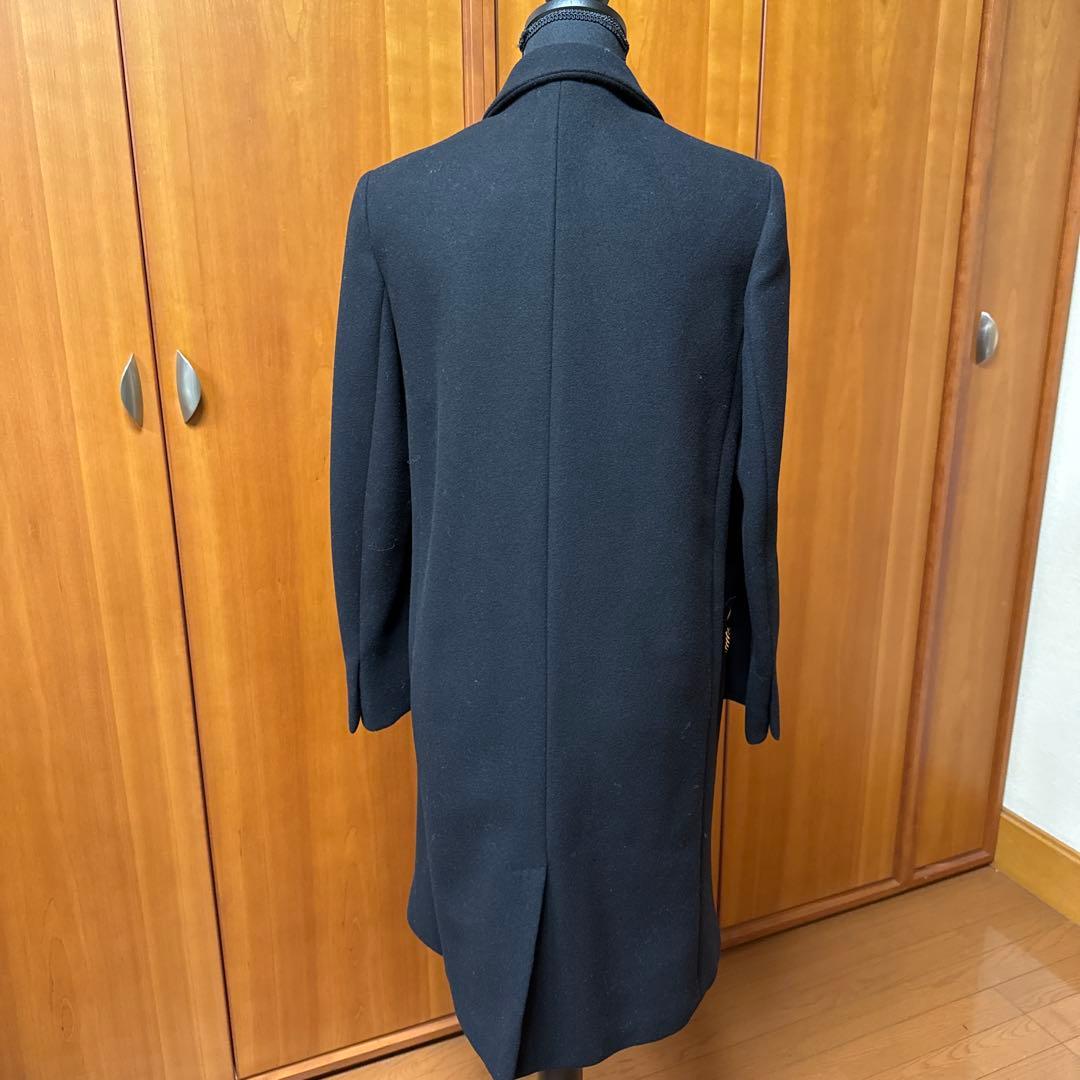 ステラマッカートニー黒 チェスターコート ゴールドチェーン付き