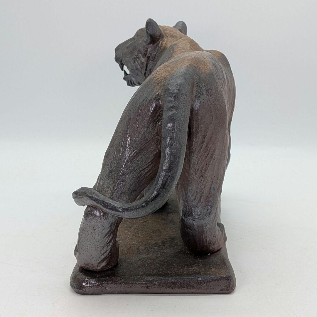 武用君彦 備前焼 干支置物「戊寅」 共箱共布栞 虎 トラ Tiger タイガー