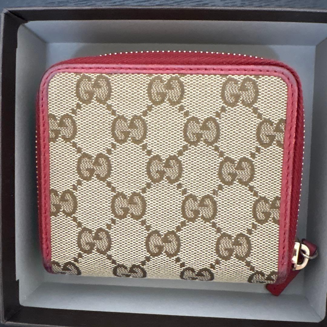 yuki shop様専用 GUCCI GGパターン 二つ折り財布 ベージュ - メルカリ