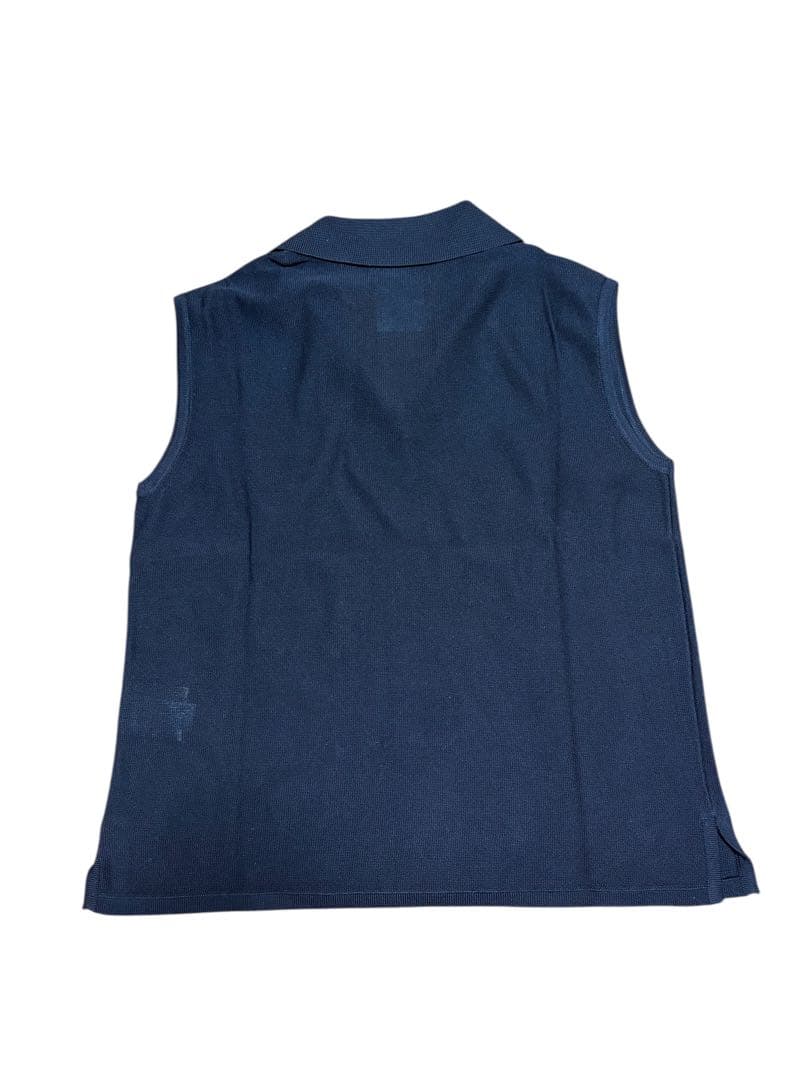 CHANEL シャネル 98P ノースリーブシャシルク100% ココマーク