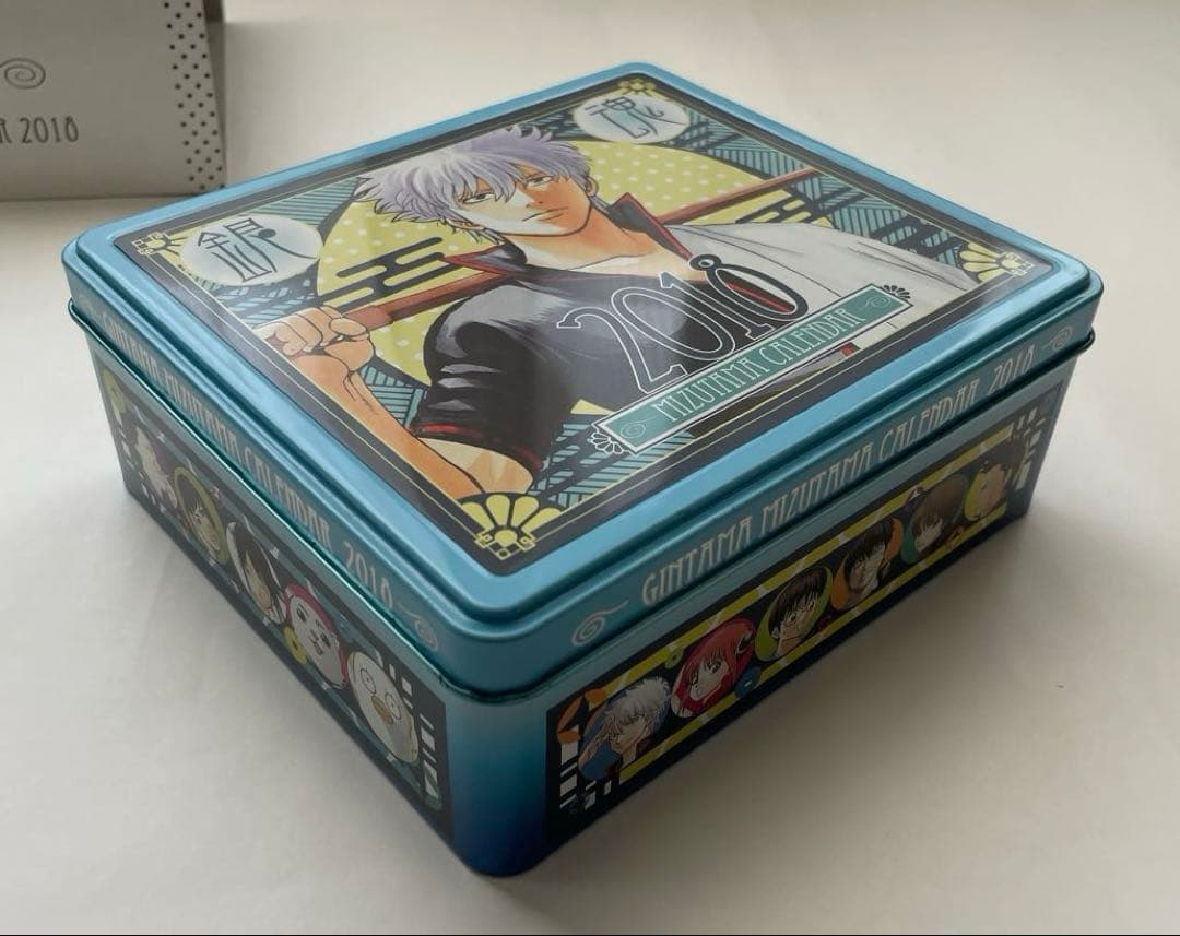 レア【使用済】銀魂　2018 缶入り日めくり　コミックカレンダー 水魂カレンダー