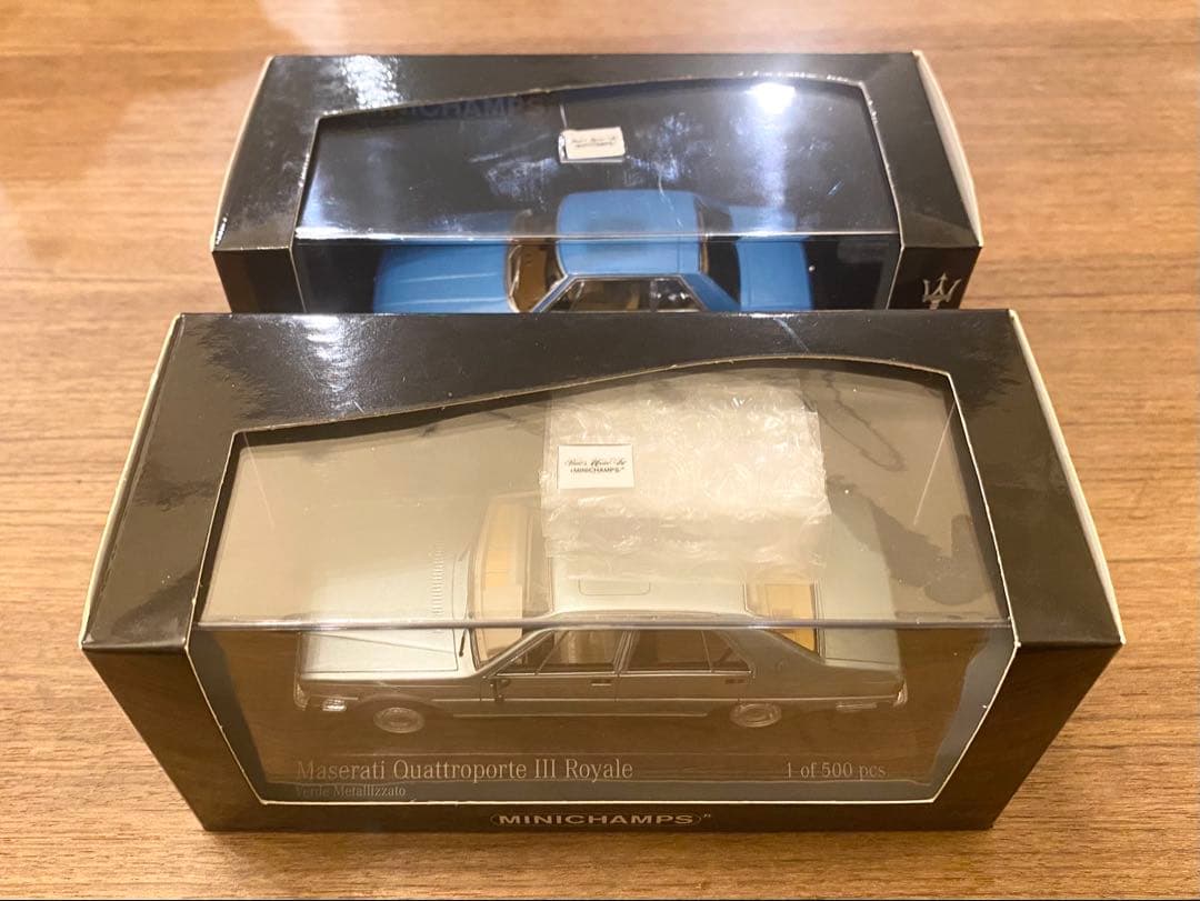 中古品 希少 1/43ミニチャンプス マゼラティ クアトロポルテ&キャラミ 2台