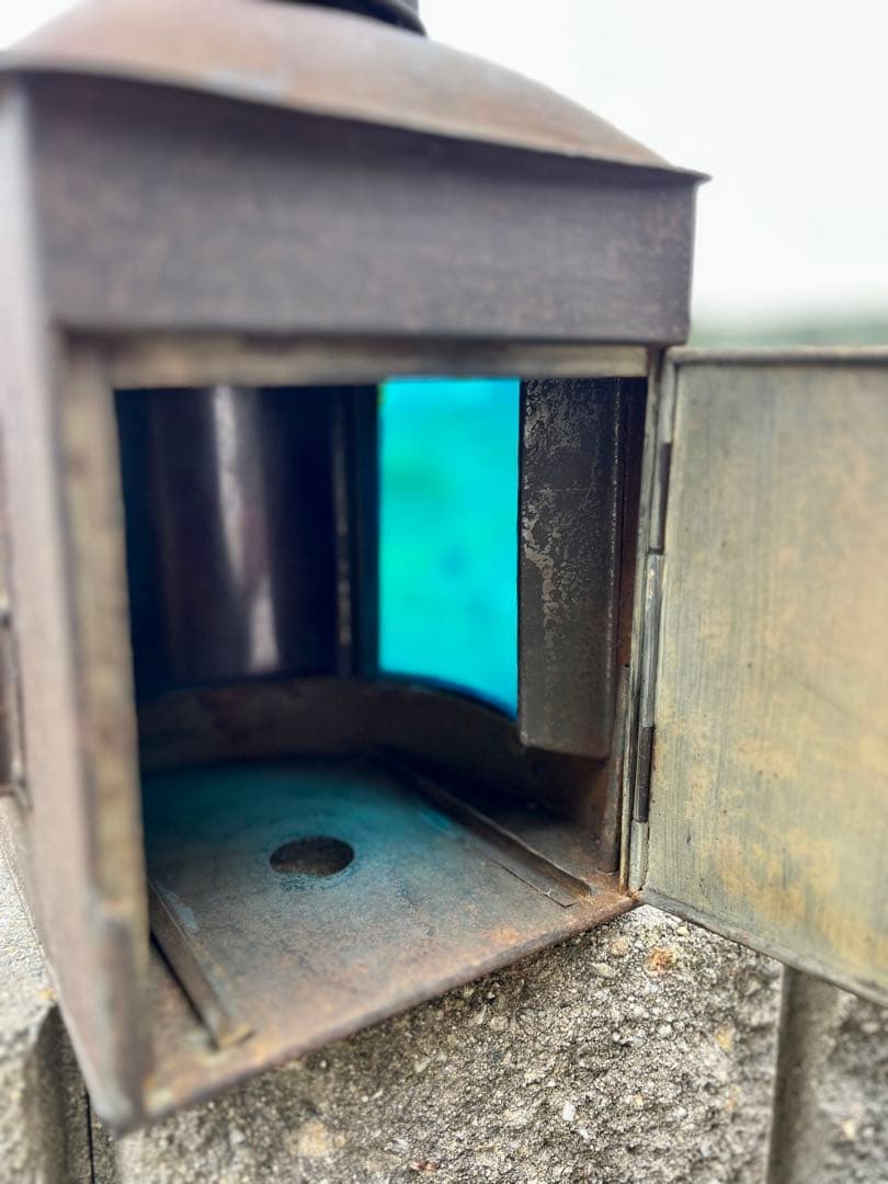 アンティーク 大日本大阪 衣笠製 船燈 船舶 信号 照明 灯り ランプ