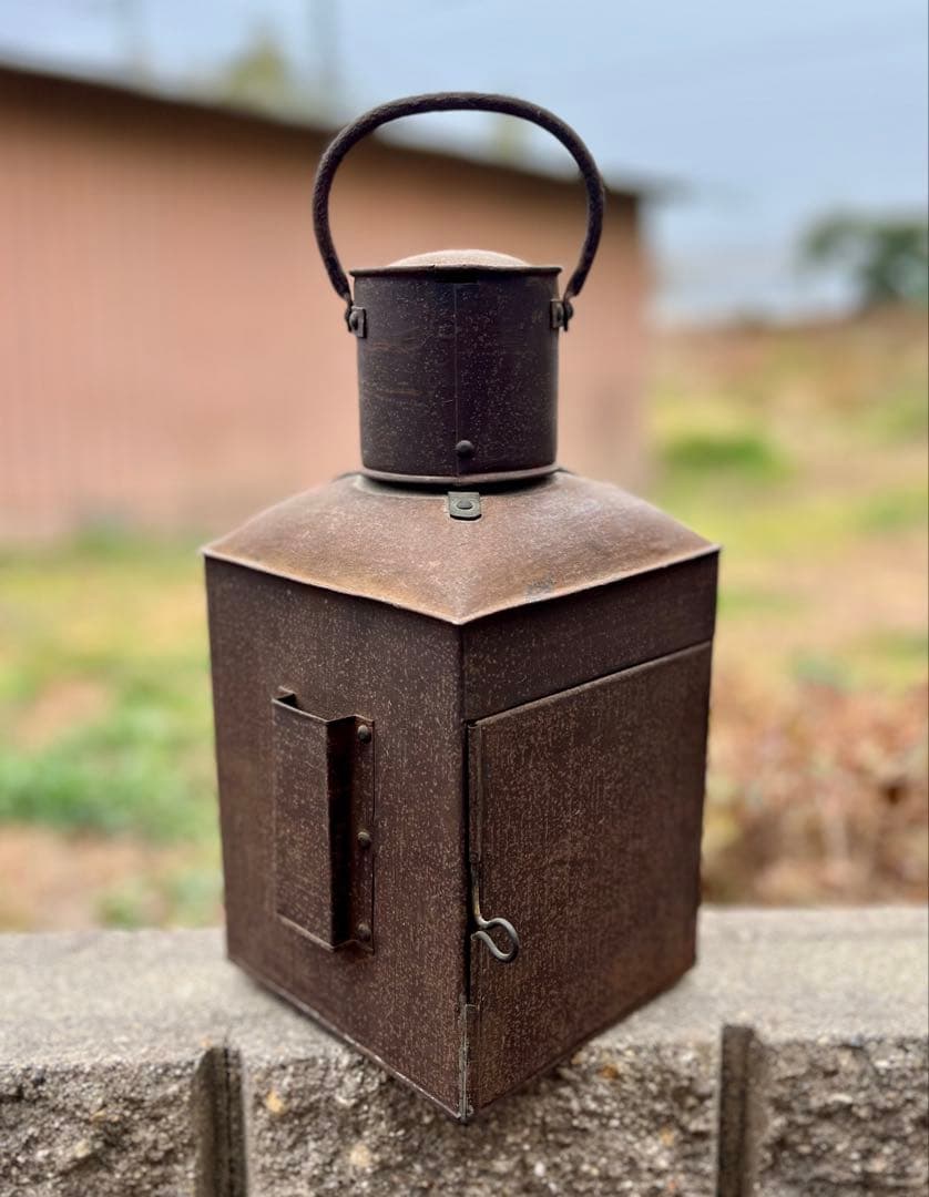 アンティーク 大日本大阪 衣笠製 船燈 船舶 信号 照明 灯り ランプ