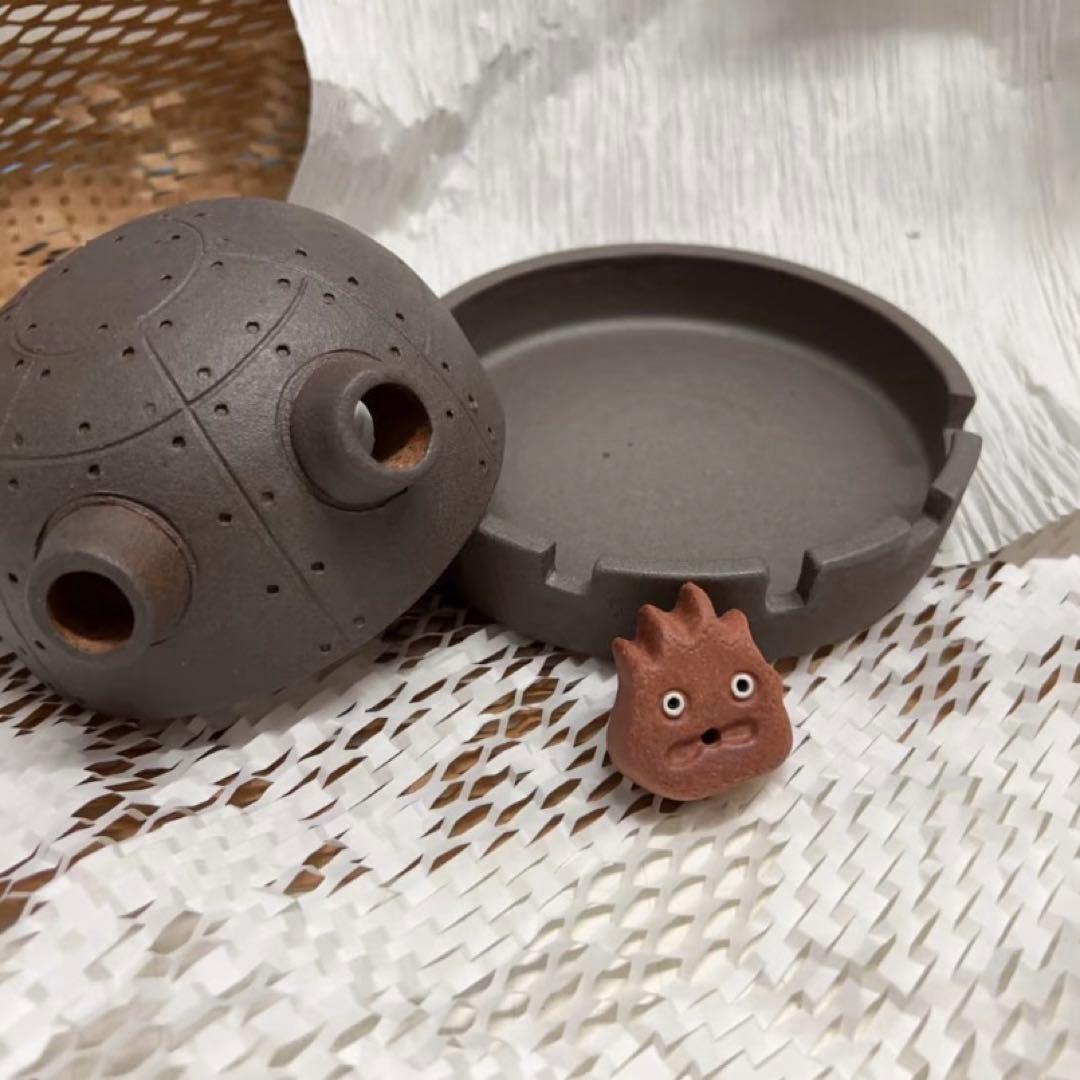 ジブリパーク 限定 信楽焼 魔女の谷ハウルの動く城 砲台 お香立