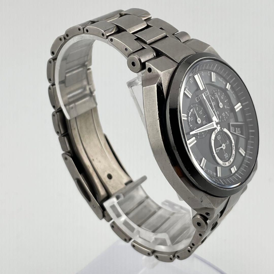 【稼働】シチズン　アテッサ　ダイレクトフライト　ワールドタイム　腕時計　メンズ