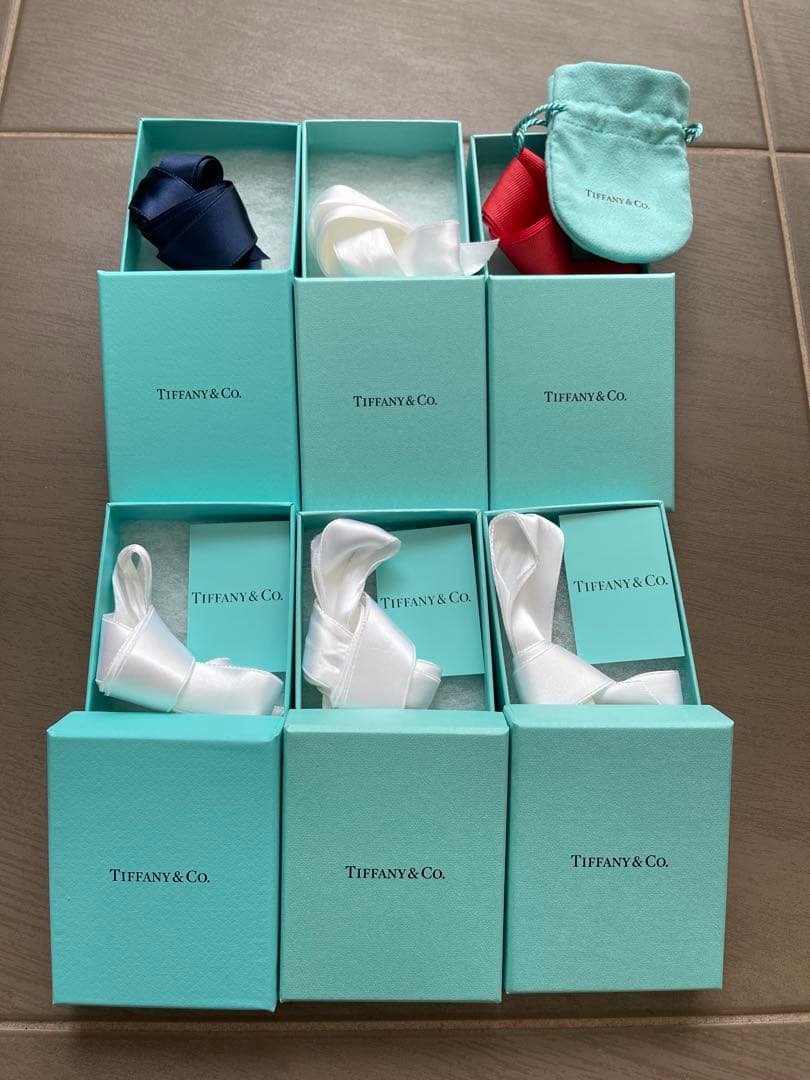 Tiffany & Co. ショップ袋 7点.空箱7点