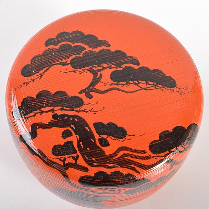 茶道具　林宗良作　淡々斎好写　朝陽棗　共箱　V　5943