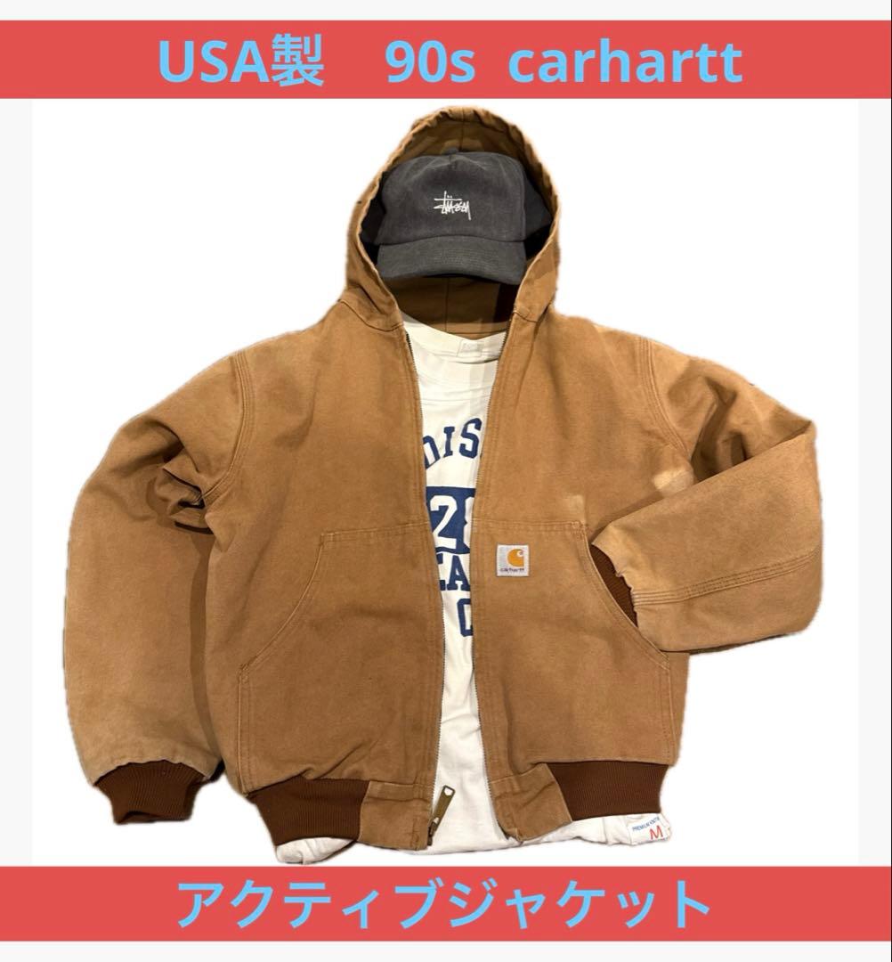 90s 星タグアメリカ製カーハートアクティブジャケット希少サイズ