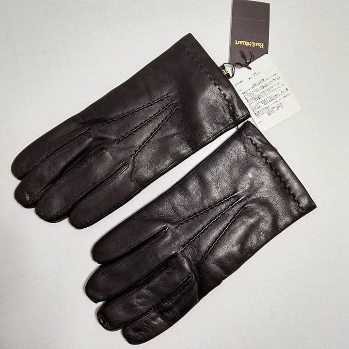 Paul Stuart(ポールスチュアート) ラムレザー×カシミヤ 手袋 メンズ