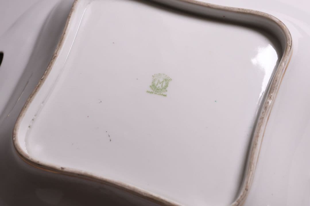 【CM290】オールドノリタケ 花図 プレート 皿 27.2cm 陶磁器