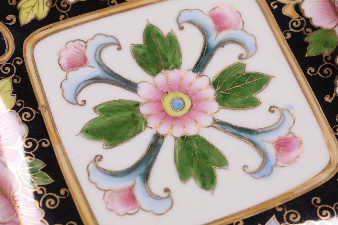 【CM290】オールドノリタケ 花図 プレート 皿 27.2cm 陶磁器