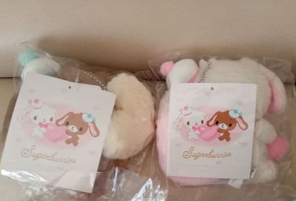シュガーバニーズ　しろうさ　くろうさ　マスコット　完全未開封　タグ付き