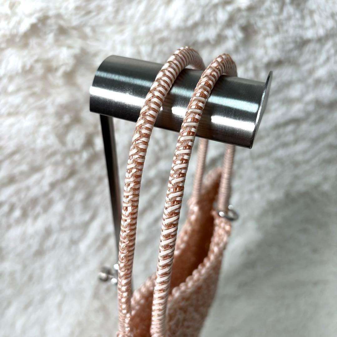 ふくあり様ANTEPRIMAワイヤーバッグ PVC スクエアラージ ピンク 希少