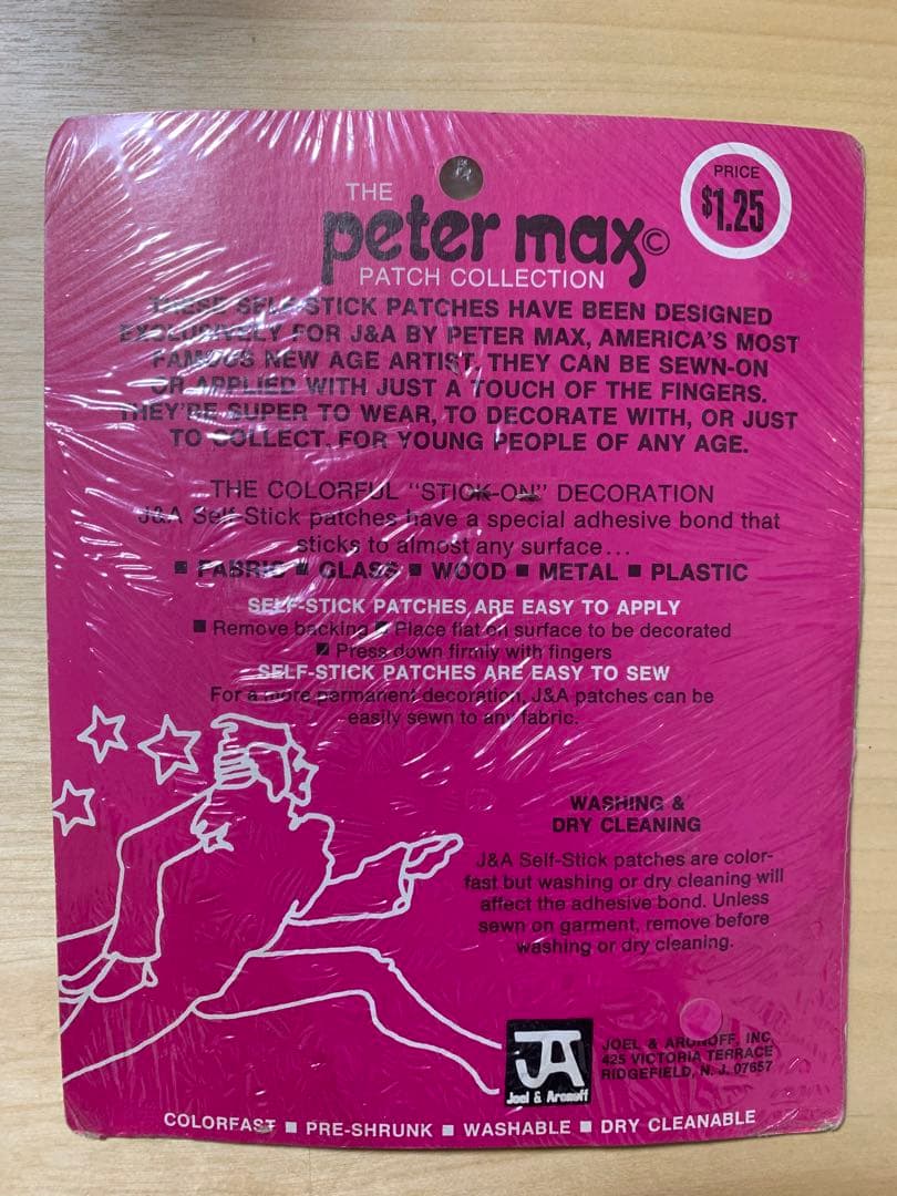 Peter Max ピーターマックス LOVE ワッペン USA製 ビンテージ