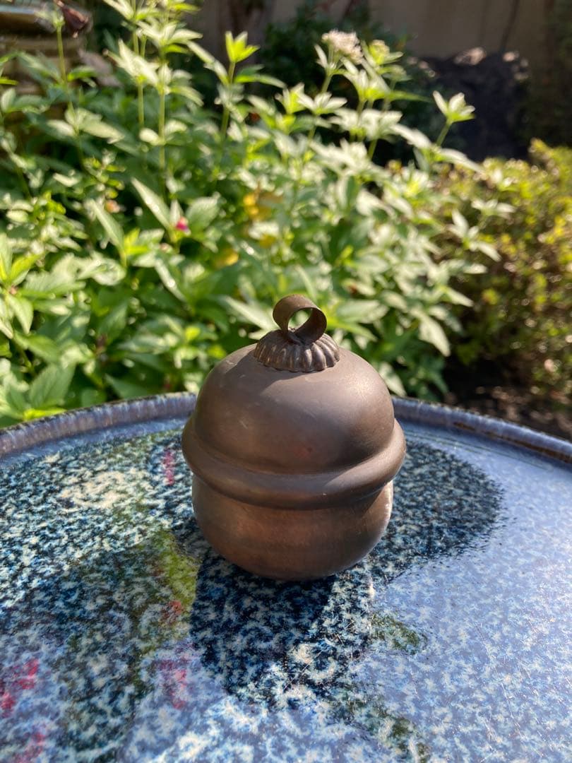 ハートの愛らしい鐘 ヴィンテージ品 ブロンズ製 2個セット 結婚