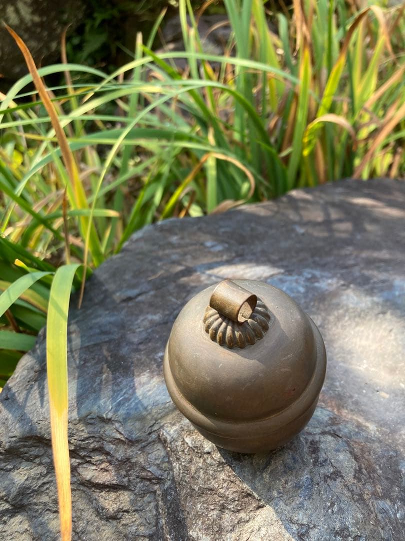 ハートの愛らしい鐘 ヴィンテージ品 ブロンズ製 2個セット 結婚