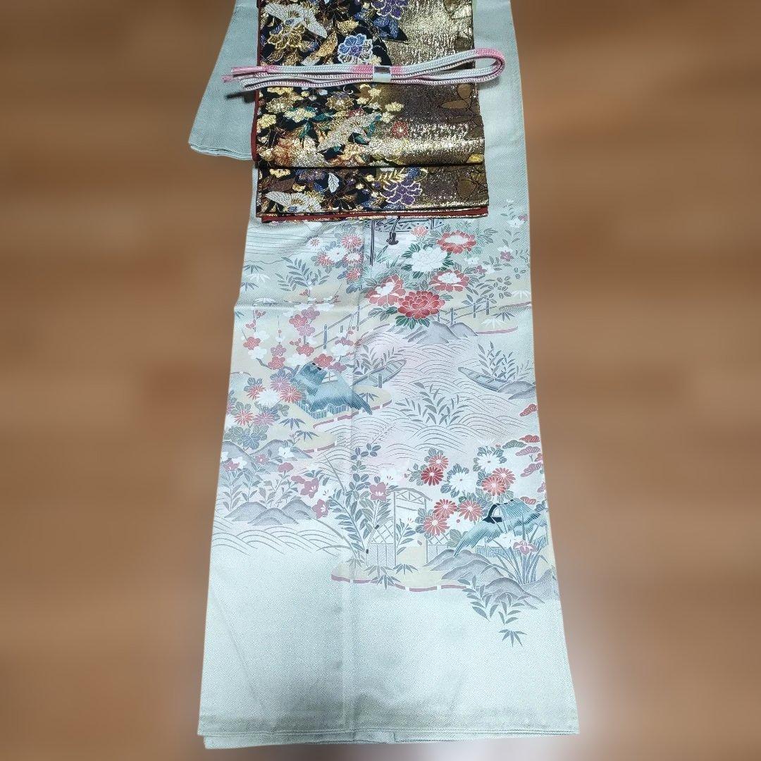 最終価格 訪問着フルセット 1つ紋 重ね衿付き - 着物・浴衣オンライン