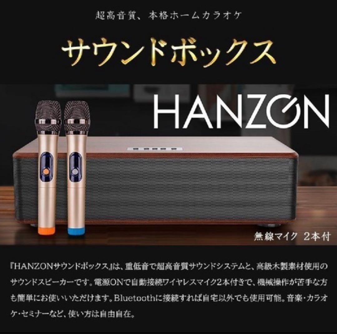 HANZON Sound Box Bluetooth スピーカー 自宅カラオケ オーディオ機器