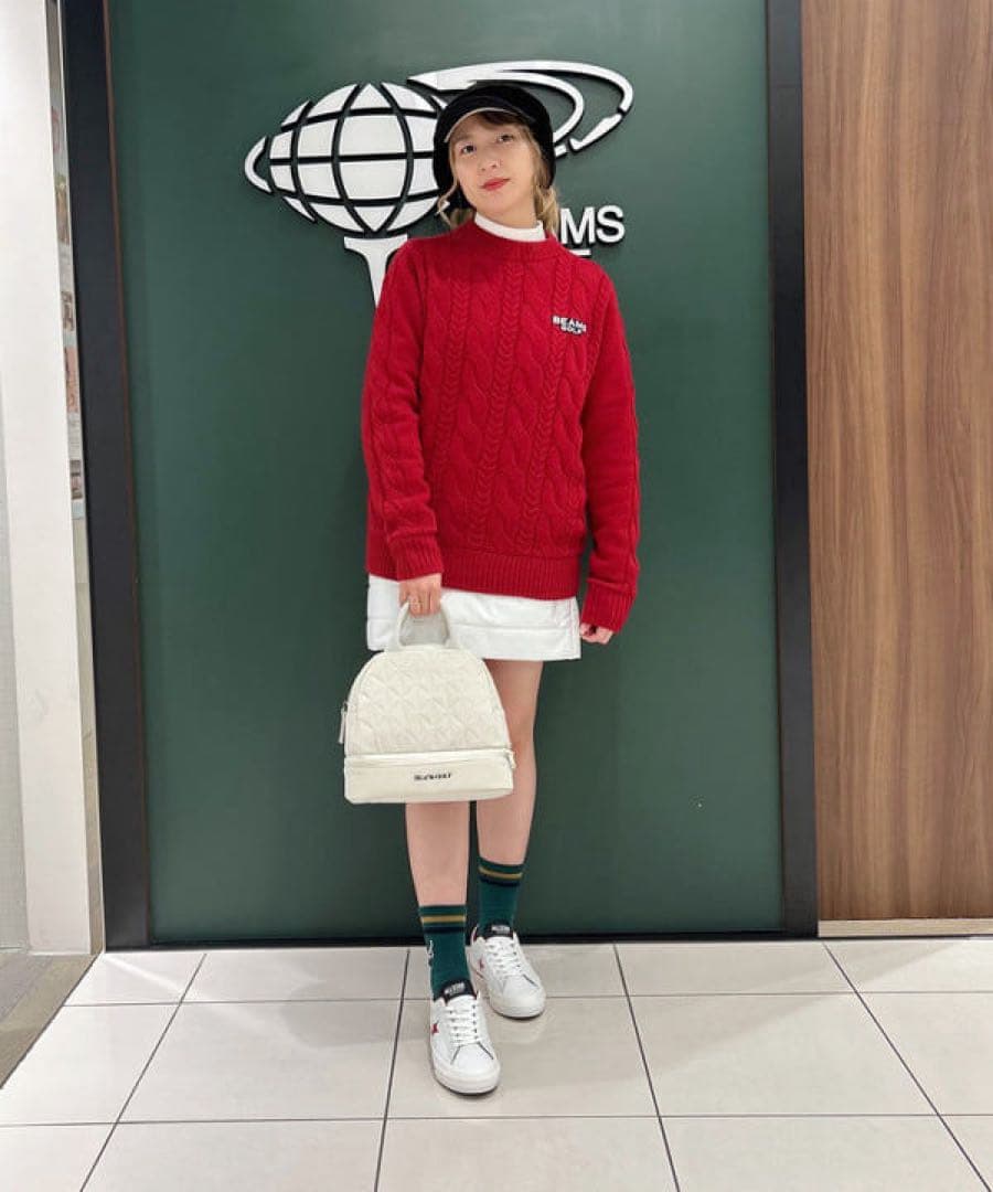 【極美品】BEAMS GOLF ビームスゴルフ パテッド 撥水スカート 中綿蓄熱