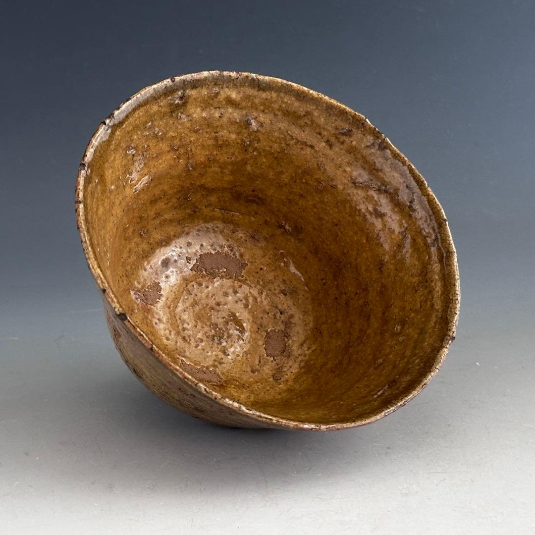 茶道具 古楽山 伊羅保 茶碗 初代 長岡住右衛門 出雲焼 空権極箱 淡々斎