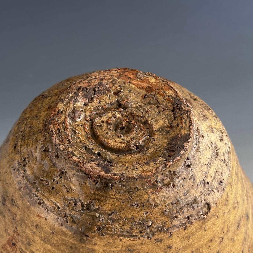 茶道具 古楽山 伊羅保 茶碗 初代 長岡住右衛門 出雲焼 空権極箱 淡々斎