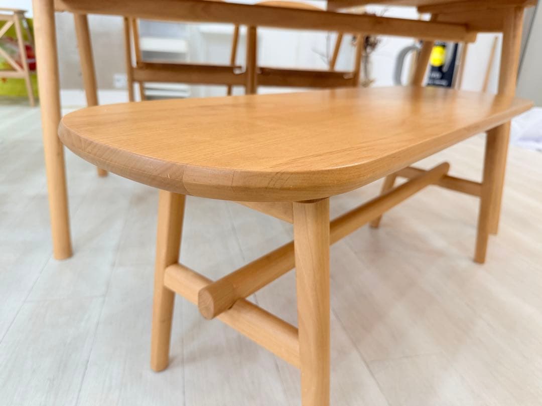 KEYUKA ヨナス ダイニングテーブル アームチェア 2脚 ＋ベンチセット