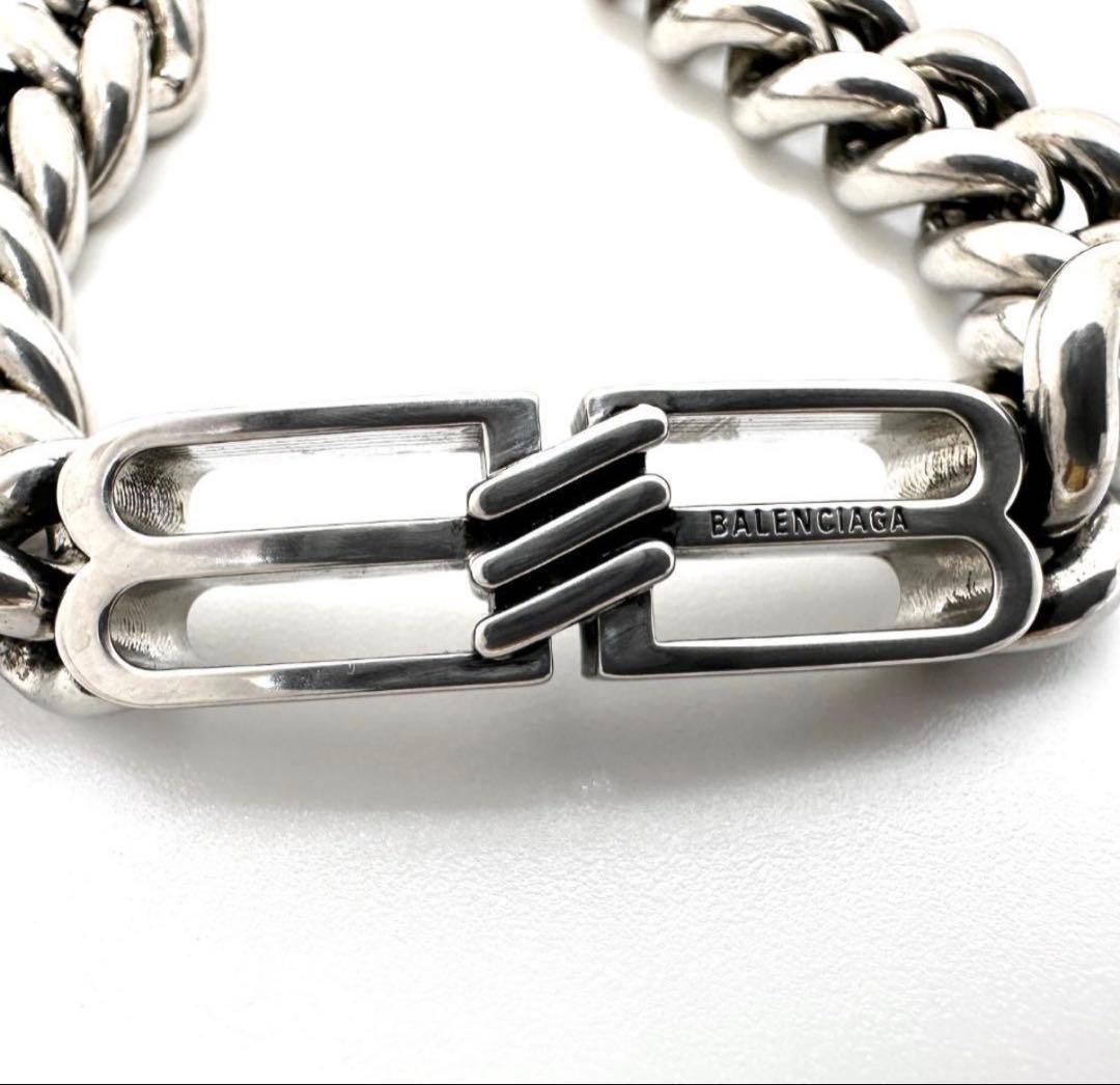 M3926 BALENCIAGA バレンシアガ BBロゴ チェーンブレスレット