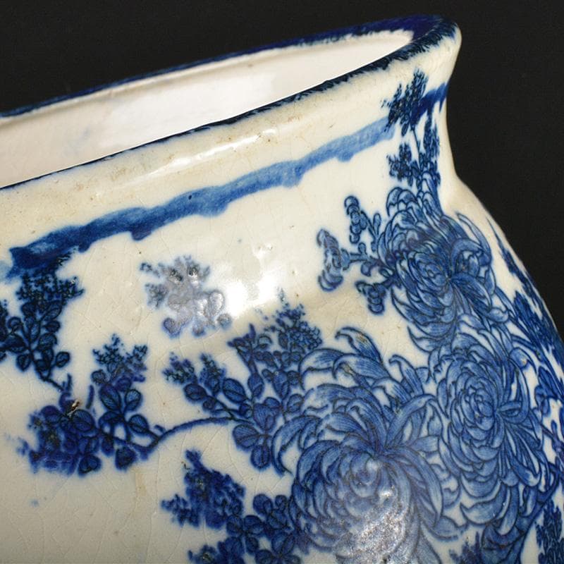 瀬戸焼 古瀬戸染付 菊文 壷 M R7323F - メルカリ