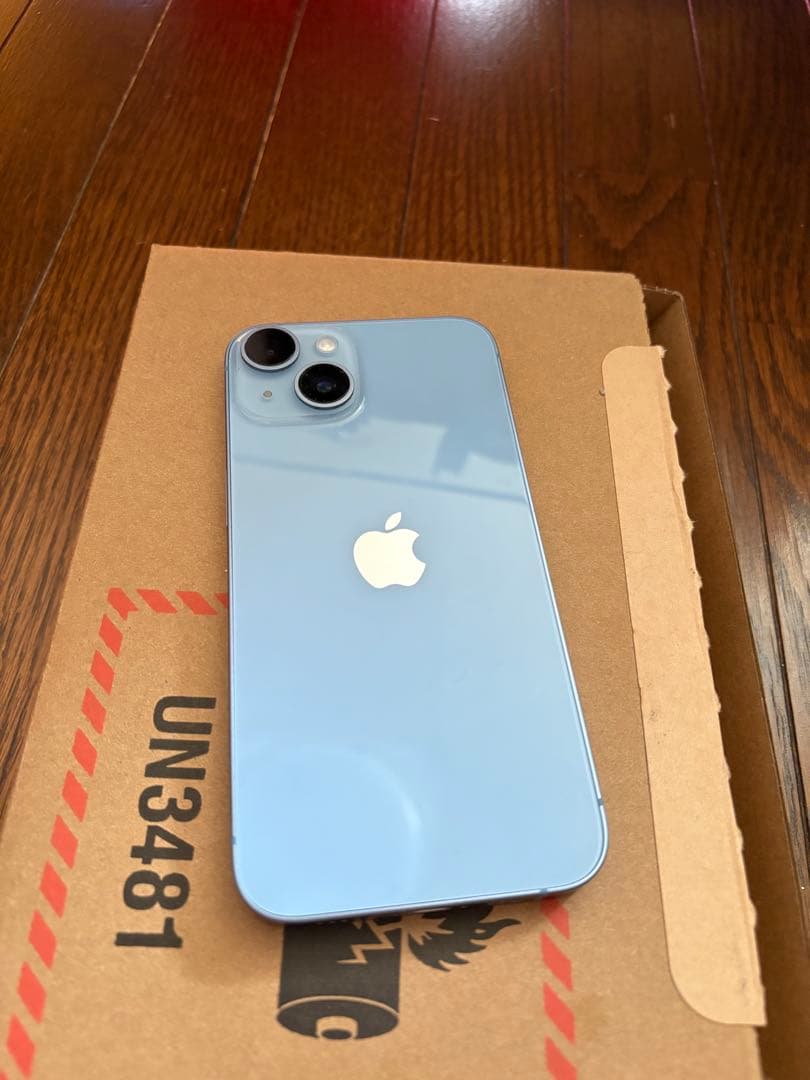 Apple iPhone 14 青色 本体