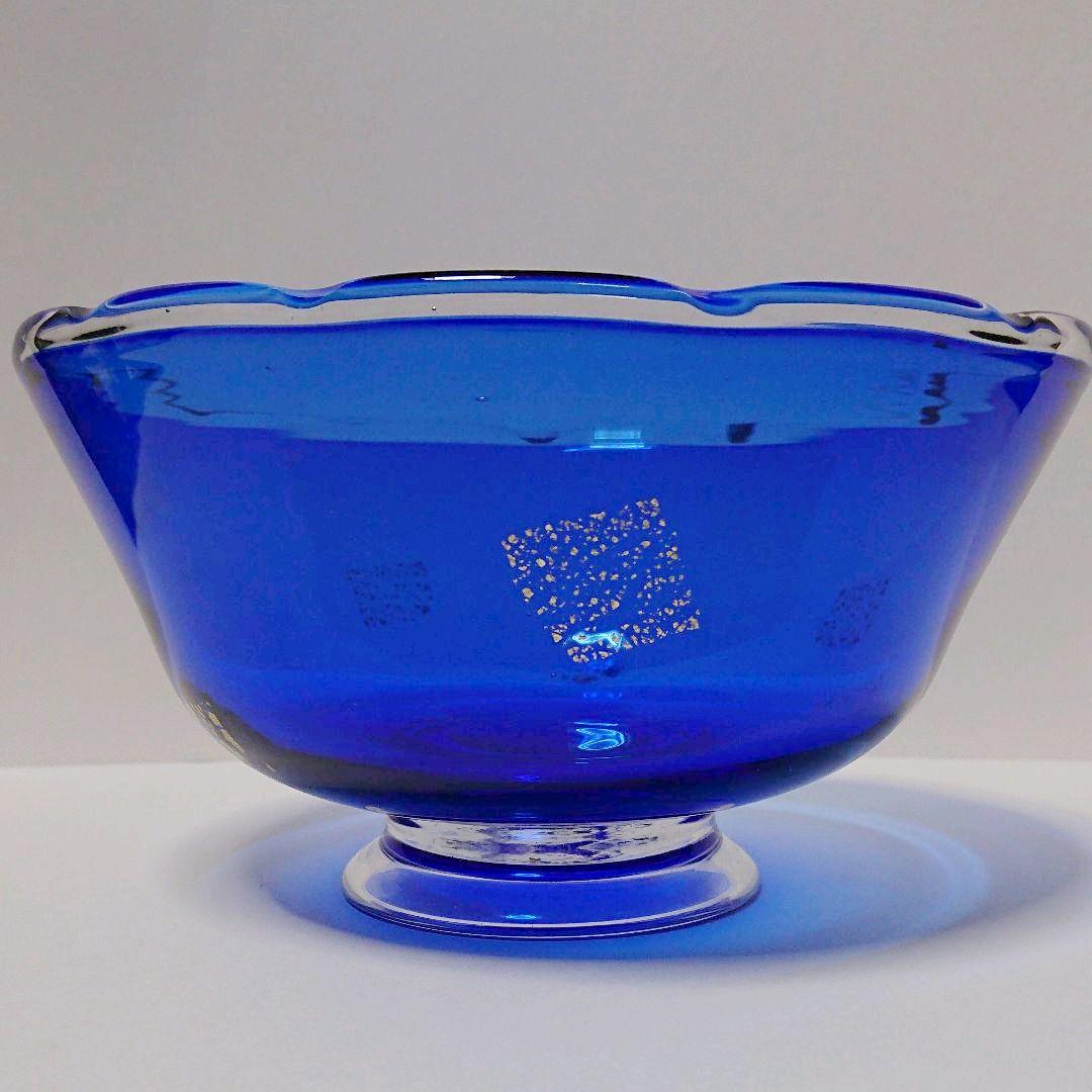 茶道具 義山 菓子鉢 瑠璃草 上野良樹