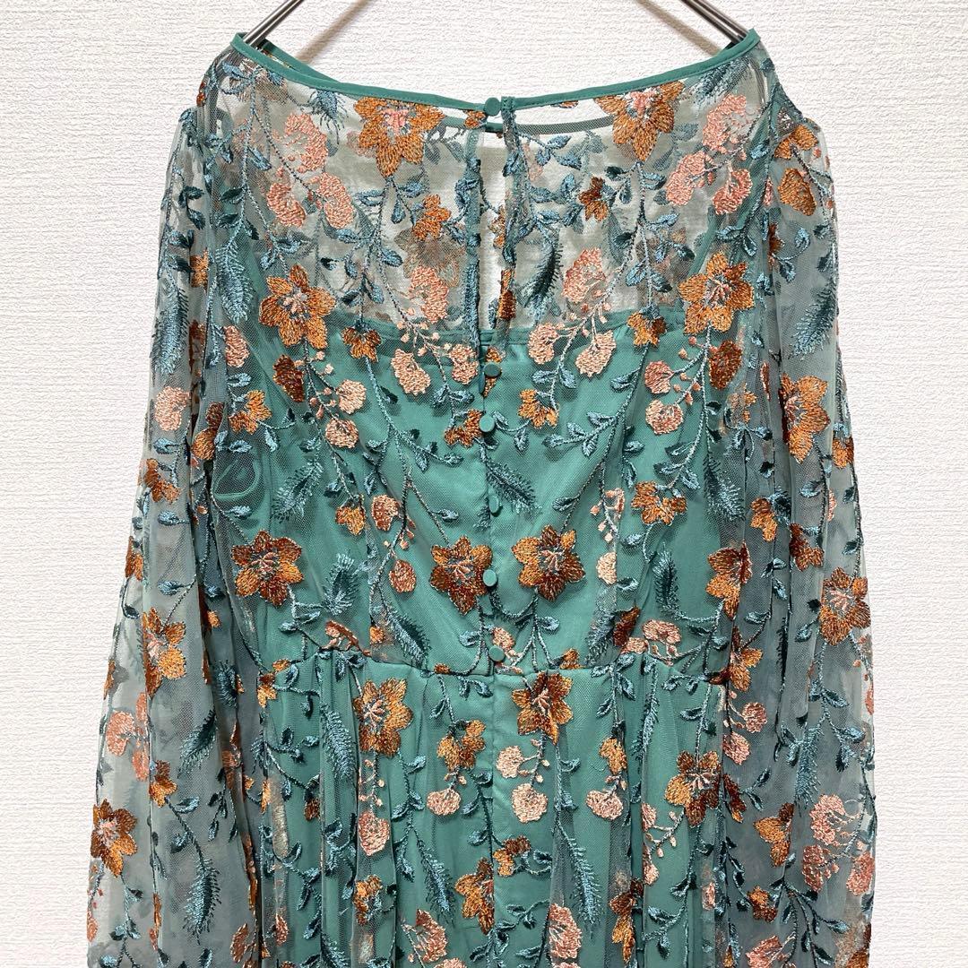 Kastane オケージョンドレス グリーン　サイズ0 結婚式　パーティー