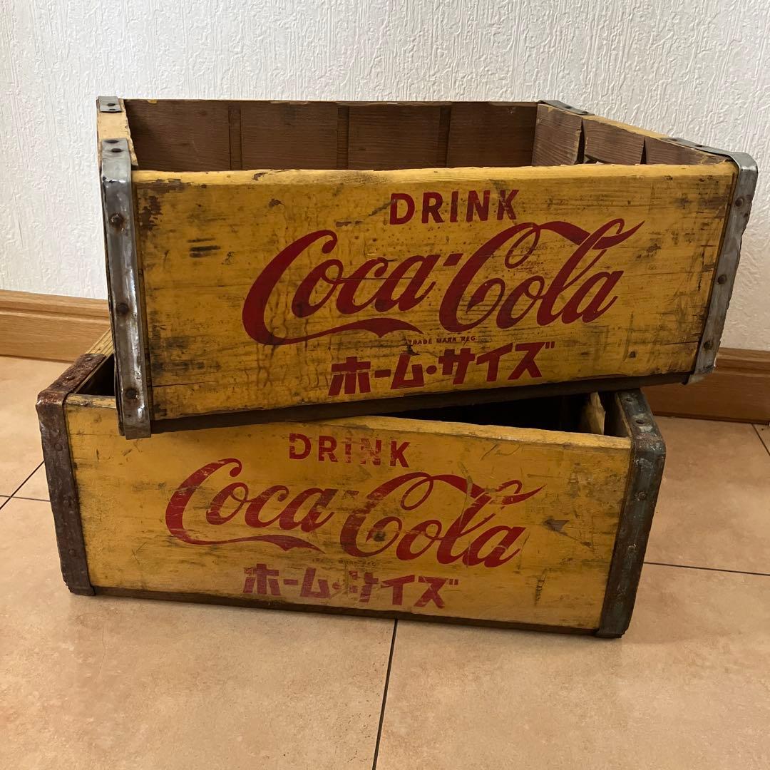 Coca-Cola ヴィンテージ木製ボックス 2個セット
