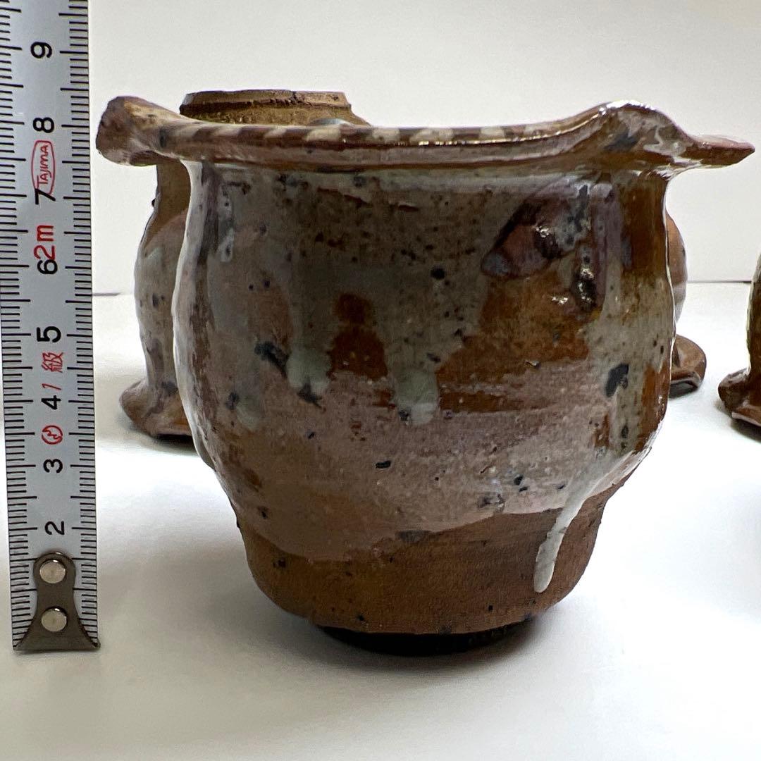 古唐津 絵唐津向付5客 口径約10㎝ 東Y7-1112☆