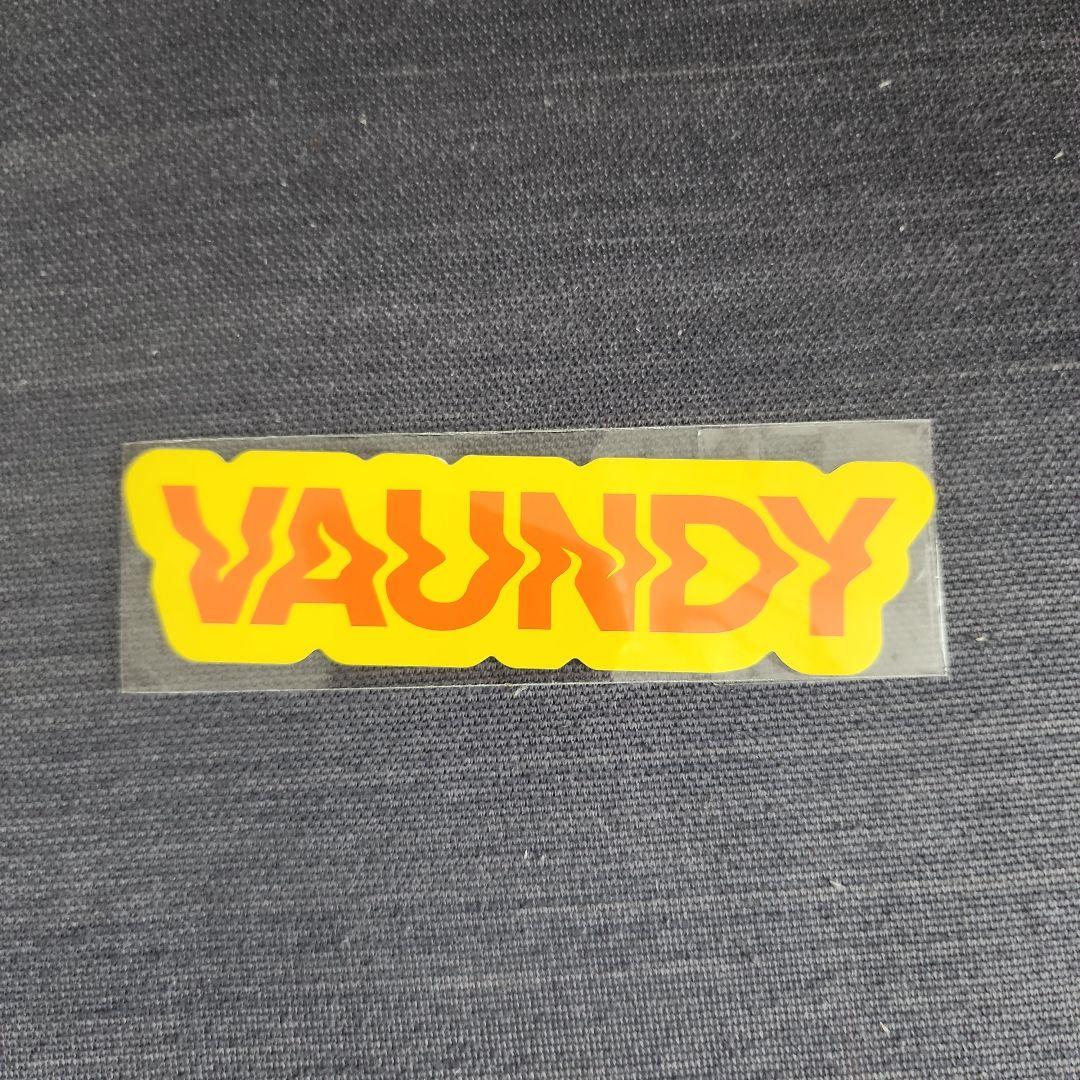 VAUNDY Tシャツ XL ホワイト & タオル イエロー&ステッカー