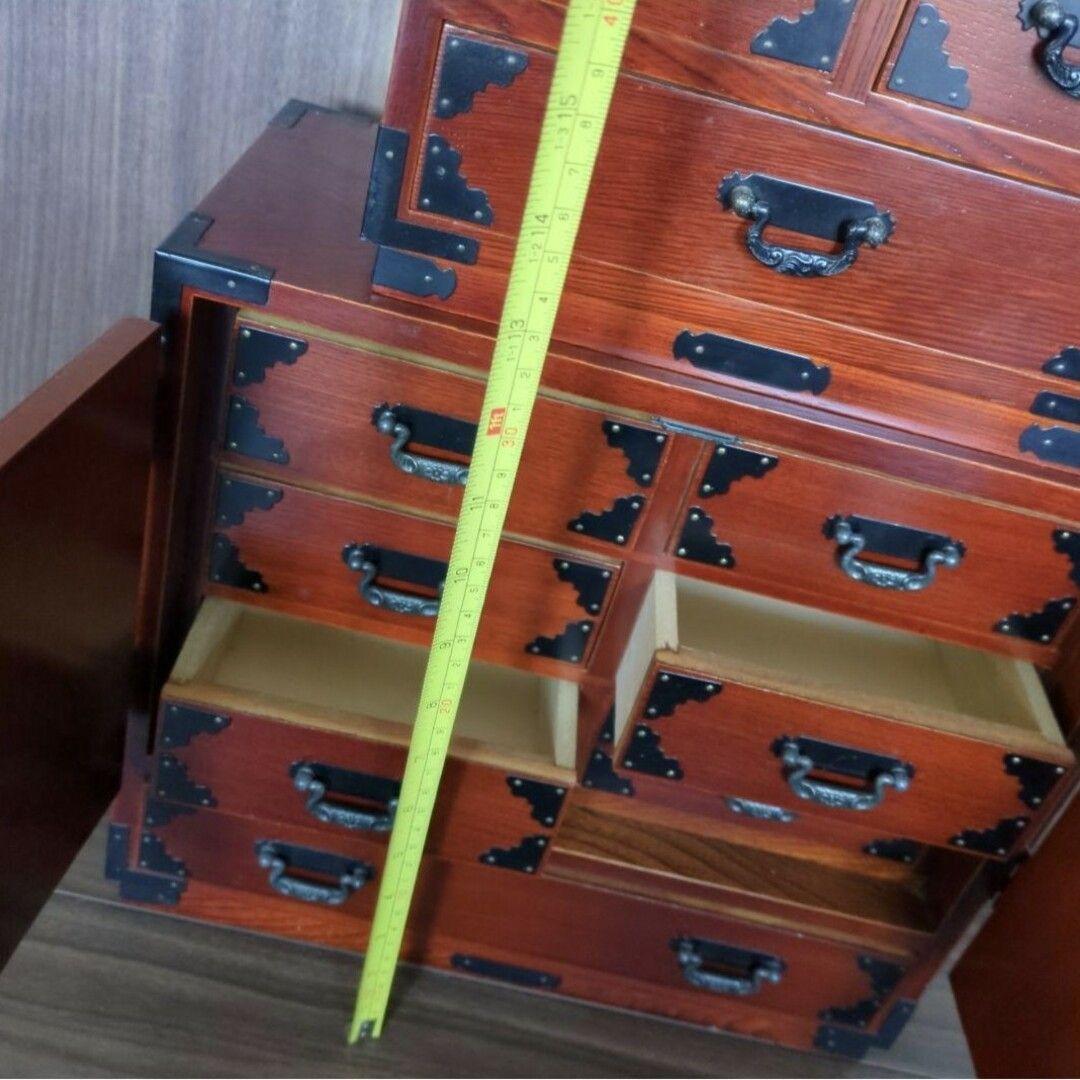 和風木製チェスト 6引き出し