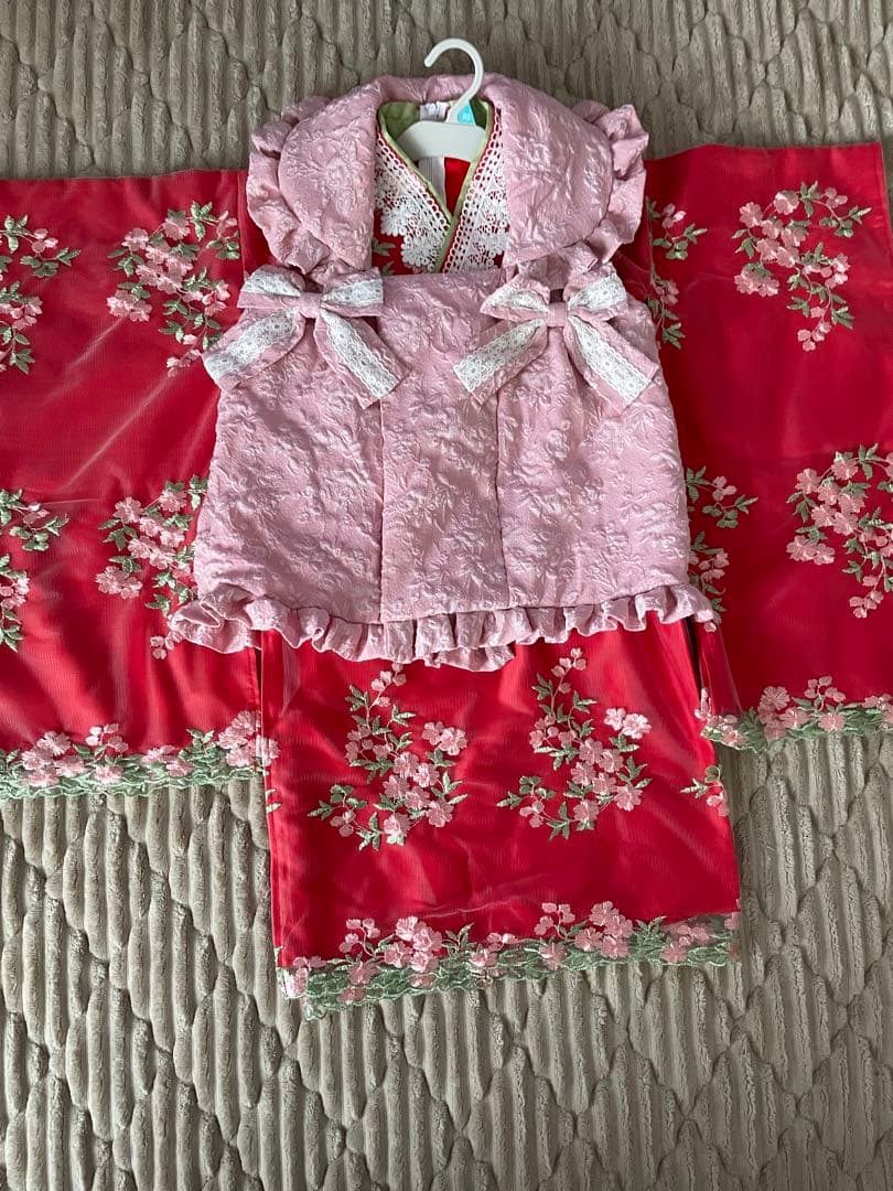 キャサリンコテージ　七五三　着物　スリッポン・バッグ・髪飾り・靴下セット