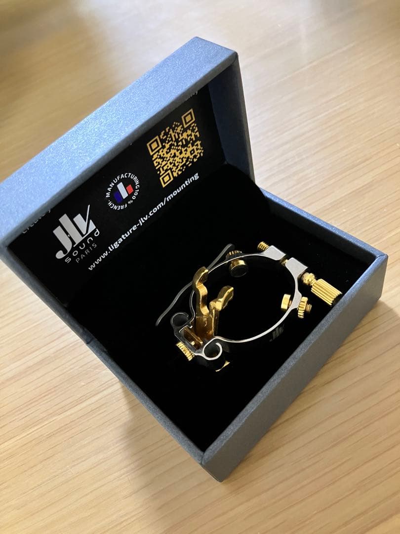 JLV Sound ソプラノサックスリガチャー プラチナ