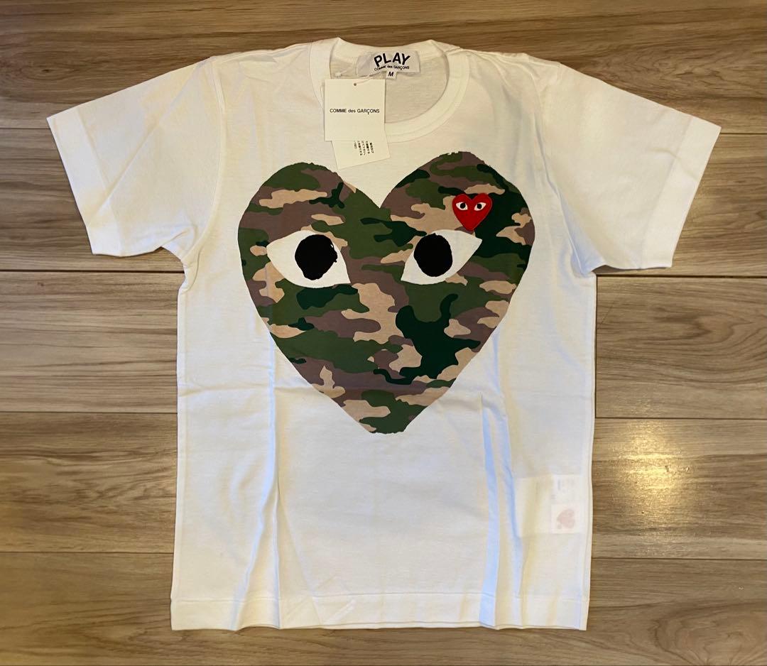 COMME des GARÇONS PLAY カモフラージュハートTシャツ M - メルカリ