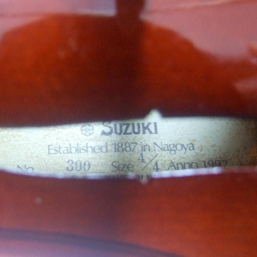 鈴木バイオリン 4/4 No300 1992年製 弓 ケース 美品 メンテ済 No300 4/