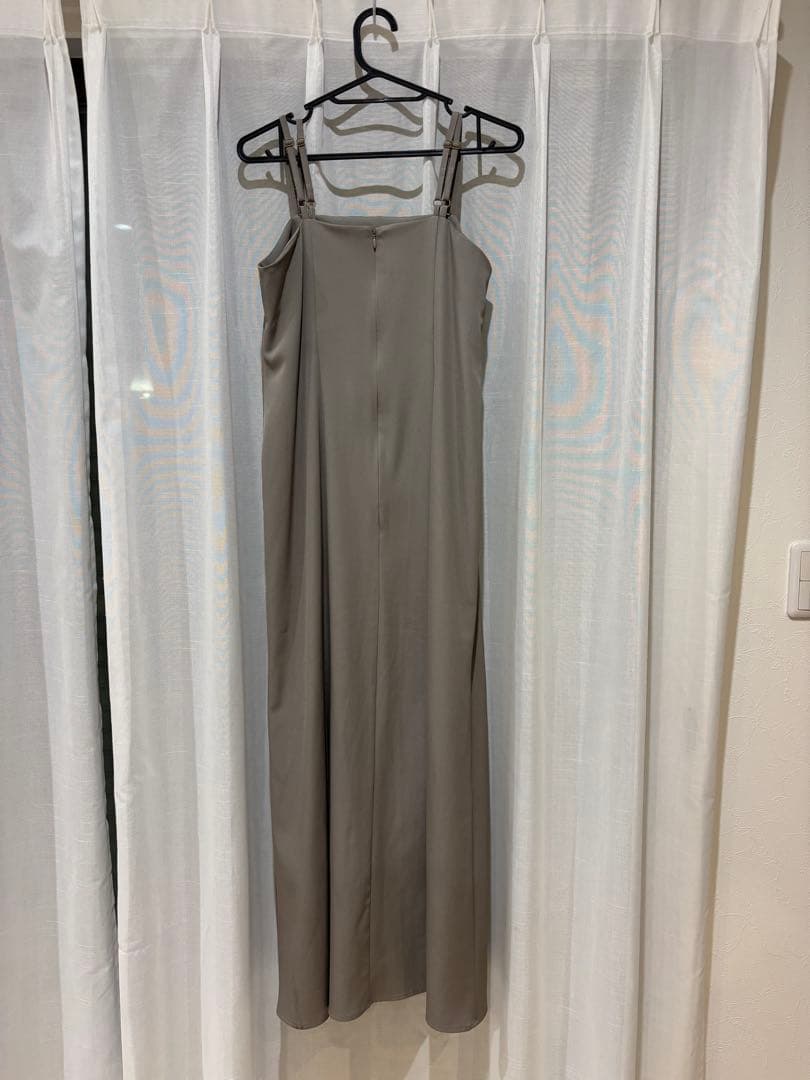 atlo パーティドレス　オケージョンドレス　グレージュ