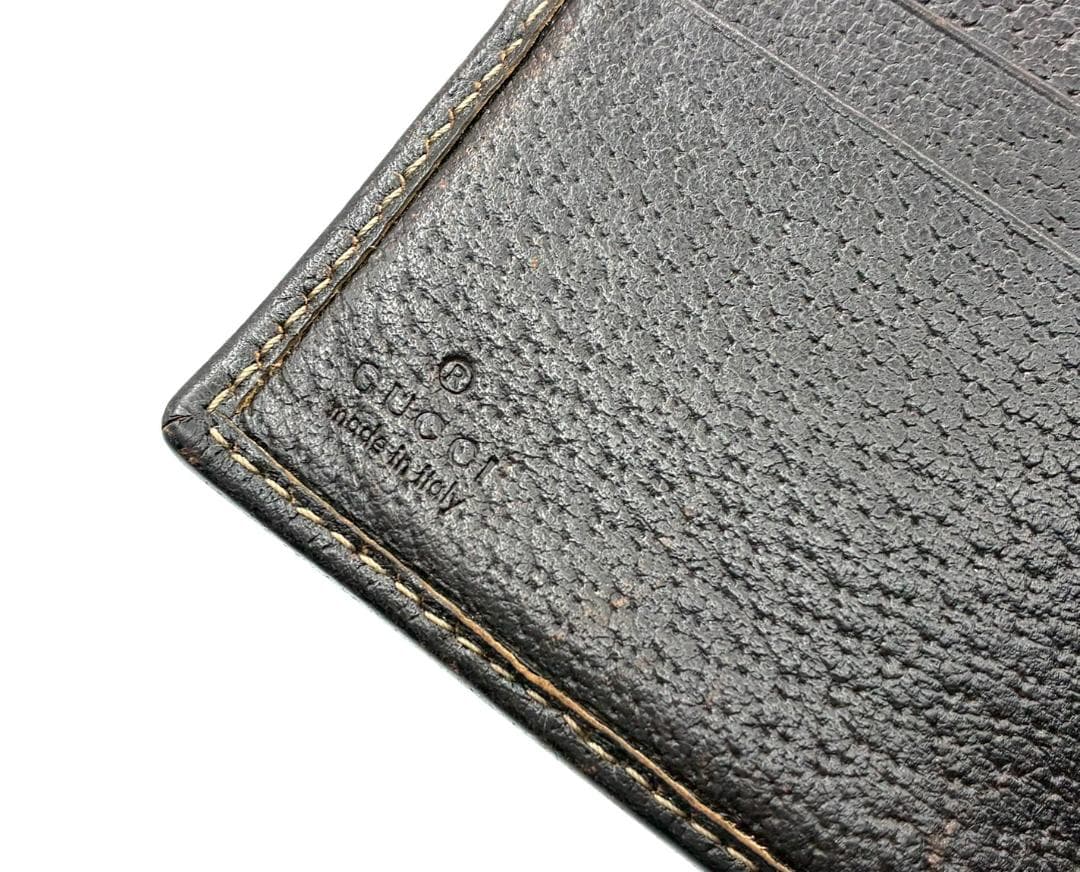 GUCCI グッチ 二つ折り財布 GGキャンバス レザー 1411411