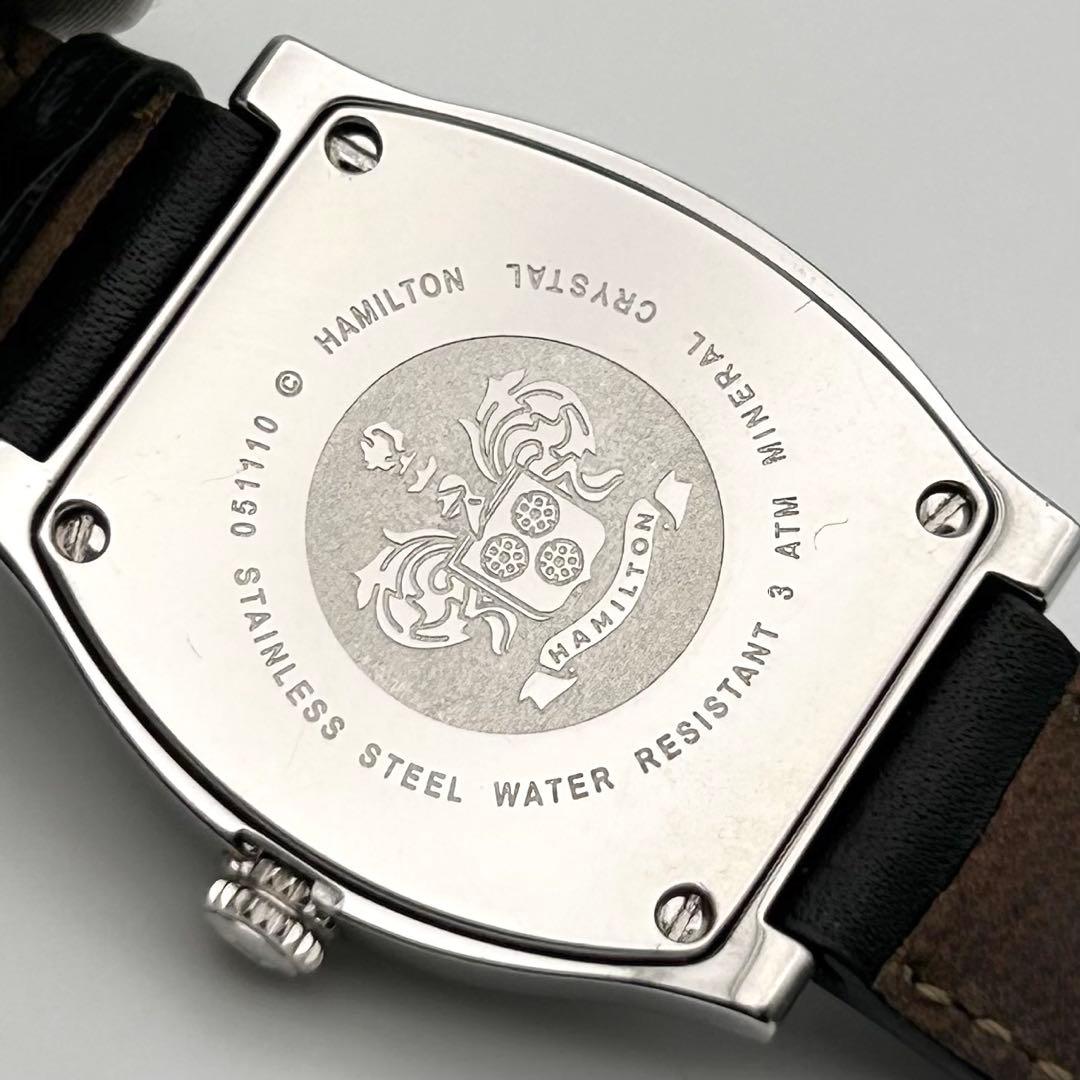 【稼働】HAMILTON ハミルトン ダッドソン ミニ スモセコ ブラック文字盤