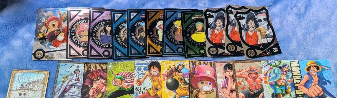 ワンピース　コレクションカードガム　クリアカード　AR　ウエハース　ルフィ