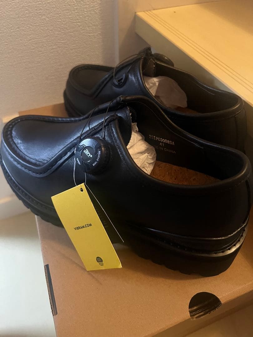 靴 playground PG Steven Alan BLACK LEATHER